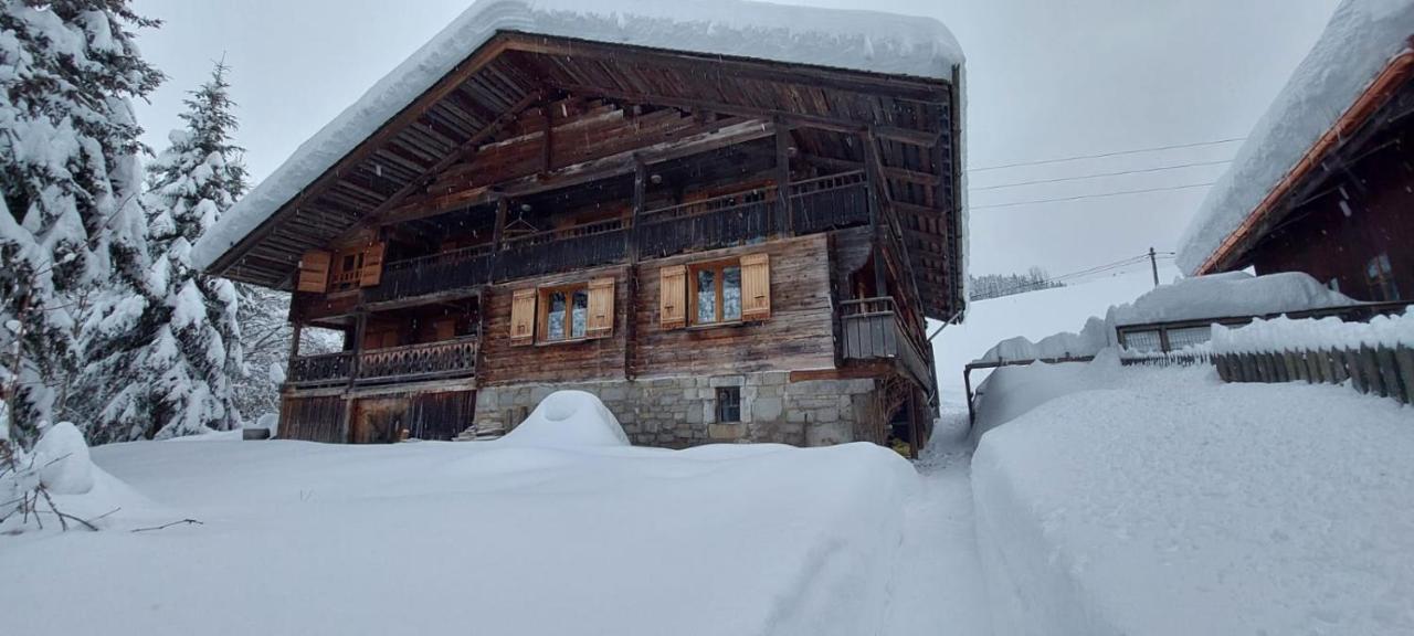 Charmieux Appartement En Chalet Typique Le Grand-Bornand Zewnętrze zdjęcie